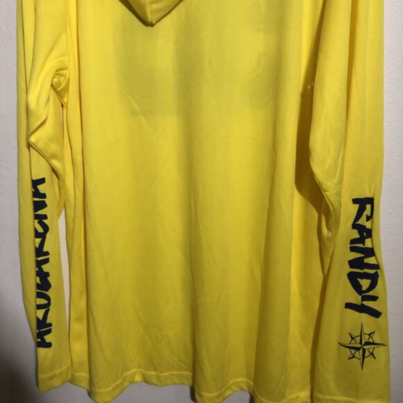 Randy Arozarena XL Crossed Arm Lightweight SGA Lightweight Yellow Hooded Jersey - Picture 9 of 13
